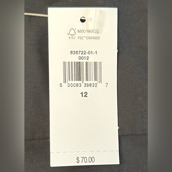 Banana Republic Women’s Size 12 Shirt Black Long Sleeve Button-Down Poplin NWT - Picture 10 of 11